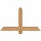 Ekena Millwork Eugene Smooth Timber Gable Bracket, Western Red Cedar, 36"W x 21"H x 3 1/2"D x 3 1/2"F, 14/12 Pitch GBW036X21X0404EUG00SWR - alternate 1
